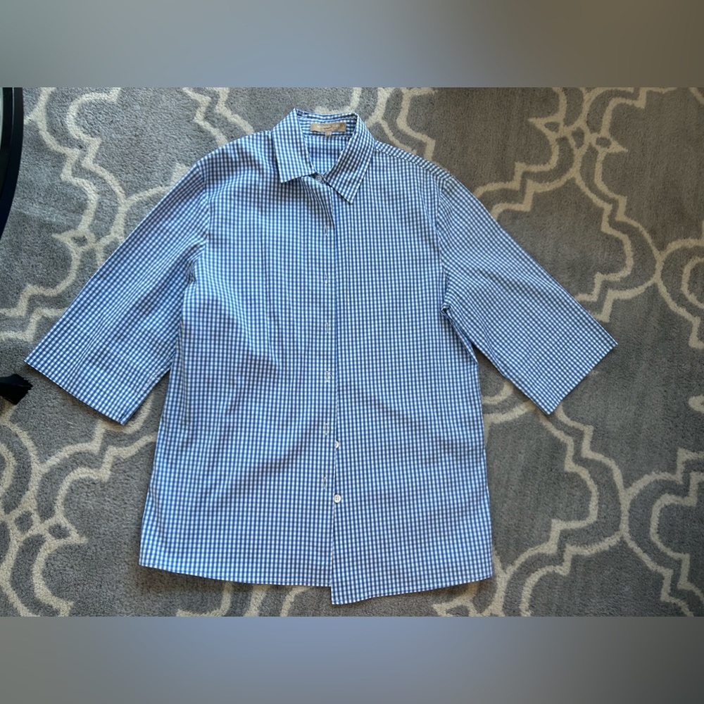 Michael Kors Size 4 Cotton Gingham Shirt
